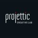 Logotipo Projettic Creative Lab criado por Pryzant Design